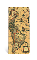 Paperblanks Western Hemisphere Early Cartography Hardcover MIDI Unlined Elastic Band Closure 176 Pg 85 GSM