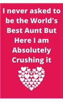 I never asked to be the World's Best Aunt But Here I am Absolutely Crushing it