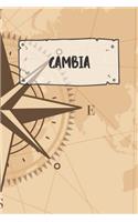 Gambia: Ruled Travel Diary Notebook or Journey Journal - Lined Trip Pocketbook for Men and Women with Lines
