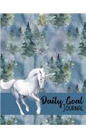 Daily Goal Journal: 8.5 x 11 Daily Planner Organizer Notebook For All Your Home, School And Business Schedule Needs