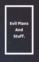 Evil Plans And Stuff: Funny White Elephant Gag Gifts For Coworkers Going Away, Birthday, Retirees, Friends & Family - Secret Santa Gift Ideas For Coworkers - Really Funny