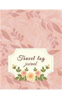 Travel log journal: Travel notebook, blank book notebook, Adventure Journal, Vacation Journal Planner 8.5" x 11"- 120 Pages