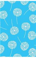 Bullet Journal Dandelions in Blue