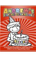 Andrew's Birthday Coloring Book Kids Personalized Books