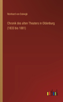 Chronik des alten Theaters in Oldenburg (1833 bis 1881)