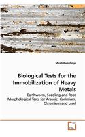 Biological Tests for the Immobilization of Heavy Metals