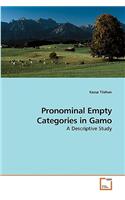 Pronominal Empty Categories in Gamo