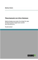 Theorieansatz von Alice Salomon