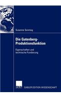 Die Gutenberg-Produktionsfunktion