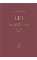 Lessico Etimologico Italiano. Band 3 (III.1): Apertus-Asperella