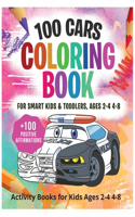 100 Cars Coloring Book for kids & toddlers