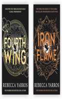 The Empyrean Series Collection 2 Books Set By Rebecca Yarros (Fourth Wing, Iron Flame)