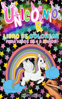 Unicornio Libro de Colorear para Niños de 4 a 8 Años: 40 Páginas para Colorear con Unicornios de Hadas, Estrellas y Arco Iris para Niñas - Regalo para Niña