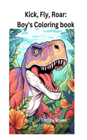 4."Kick, Fly, Roar: boy's coloring book
