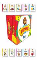 My First Picture Book - Set Of 10 Board Books For Kids - Alphabets, Transport, Shapes, Colors, Numbers, Wild Animals, Birds, Farm & Pet Animals, Vegetables, Fruits