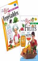 Sawan My First Big Book Of Vegitables And Fruits & Nuts |Pack Of 2 Books