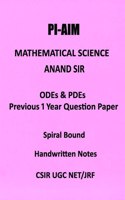 Complete ODEs & PDEs Handwritten notes by Selected Student of Anand Sir Classes For UGC NET CSIR