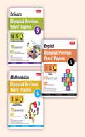 Mtg Olympiad Previous Years Papers With Mock Test Paper Class 5 - Sof Imo, Nso, Ieo Olympiad Books For 2022-23 Exam (Set Of 3 Books)