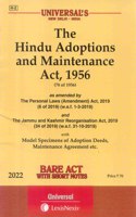 The Hindu Adoptions And Maintenance Act, 1956 [2022E]