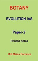Paper-2 Botany-optional Printed Notes by Evolution For IAS Mains