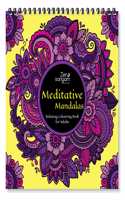 Zen Sangam Meditative Mandalas Relaxing Coloring Book For Adults ( Calming Henna And Floral Patterns And Doodles) - Book 1