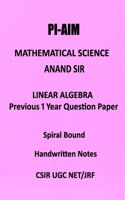 PI AIM Linear Algebra handwritten notes by selected students for UGC NET CSIR