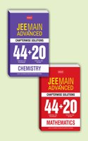 MTG 44 + 20 Years Chapterwise Solutions Chemistry, Mathematics for JEE (Advanced + Main), JEE Advanced Books 2022 (Set of 2 Books)