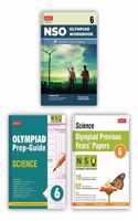 Sof National Science Olympiad (Nso) Work Book, Prep-Guide & Previous Years Papers With Mock Test Paper Class 6 - Olympiad Books For 2022-23 Exam (Set Of 3 Books)
