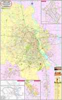 Delhi City Map ( Updated Metro Network ) | English | 70 X 100 Cm | Laminated