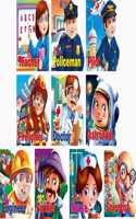 Learn About Community Helpers | Who Am I Die-Cut Shape Board-Books | Pack Of 10 Books