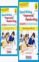 Mr Script Writing Combo - Speed Writing In Improved Handwriting - Book A (For 6-9 Years) With Book B (For 9+ Years) - 30 Days Handwriting Practice Book For Speed Writing And Handwriting Improvement