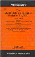 Multi State Co-Operative Societies Act,2002 (39 Of 2002) Along With Rules,2002