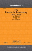 Provincial Insolvency Act, 1920 With State Amendments & Short Comments