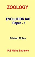 Zoology optional Paper-1 Printed Notes by Evolution IAS