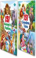 Sawan Set Of 2 Story Books 151 Series (Aesop Fable & Grandma Tales)