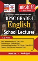 RPSC GRADE I ENGLISH SCHOOL LECTURER