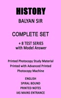 Baliyan Sir History Optional Printed Notes Plus 8 Tests With Model Answers For IAS Mains