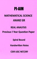 Notes on Real Analysis by Selected Student For UGC NET of PI AIM coaching with one Model Paper Set