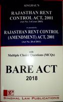Rajasthan Rent Control Act, 2001 As Amended By Rajasthan Rent Control (Amendment) Act, 2001 (In English And Hindi Combine)