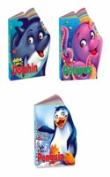 Sawan Who Am I : Dolphin, Octopus, Penguin | Pack Of 3 Books