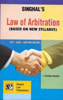 Singhal Law Publications Law of Arbitration Text, Cases, Queston and Hints Book [Paperback] Singhal's