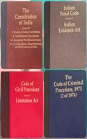 Coat Pocket Combo Offer Code Of Civil Procedure With Limitation Act, Constitution Of India, Code Of Criminal Procedure, Indian Penal Code & Indian Evidence Act Latest 2021 Palmtop Edition Bundle Offer