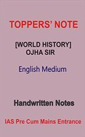 World History Handwritten Notes by Toppers in English For IAS Prelims cum mains