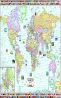 World Map : Political | Laminated Both Sides | 70 X 100 Cm ( Big Map )