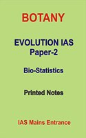 Botany optional Notes on Biostatistics For IAS Mains by Evolution Coaching