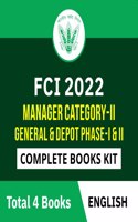 FCI Manager Category-II General & Depot Phase-I & II 2023 Complete Books Kit(English Printed Edition) By Adda247