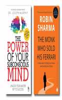 The Power Of Your Subconscious Mind + The Monk Who Sold His Ferrari (2 Books Combo With Free Customized Bookmarks)