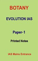 Botany optional Paper-1 Printed Notes by Evolution for IAS Mains