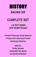 History Class Notes By Baliyan Sir with 8 Tests Plus Answers For IAS Mains