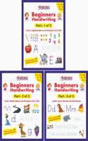 Beginners Handwriting (Set Of 3 Books) - Early Learning And Handwriting Workbooks For Age 4 To 6 Years